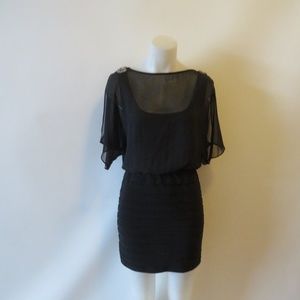 XSCAPE BY JOANNA CHEN BEADED SHOULDER DRESS 6 *